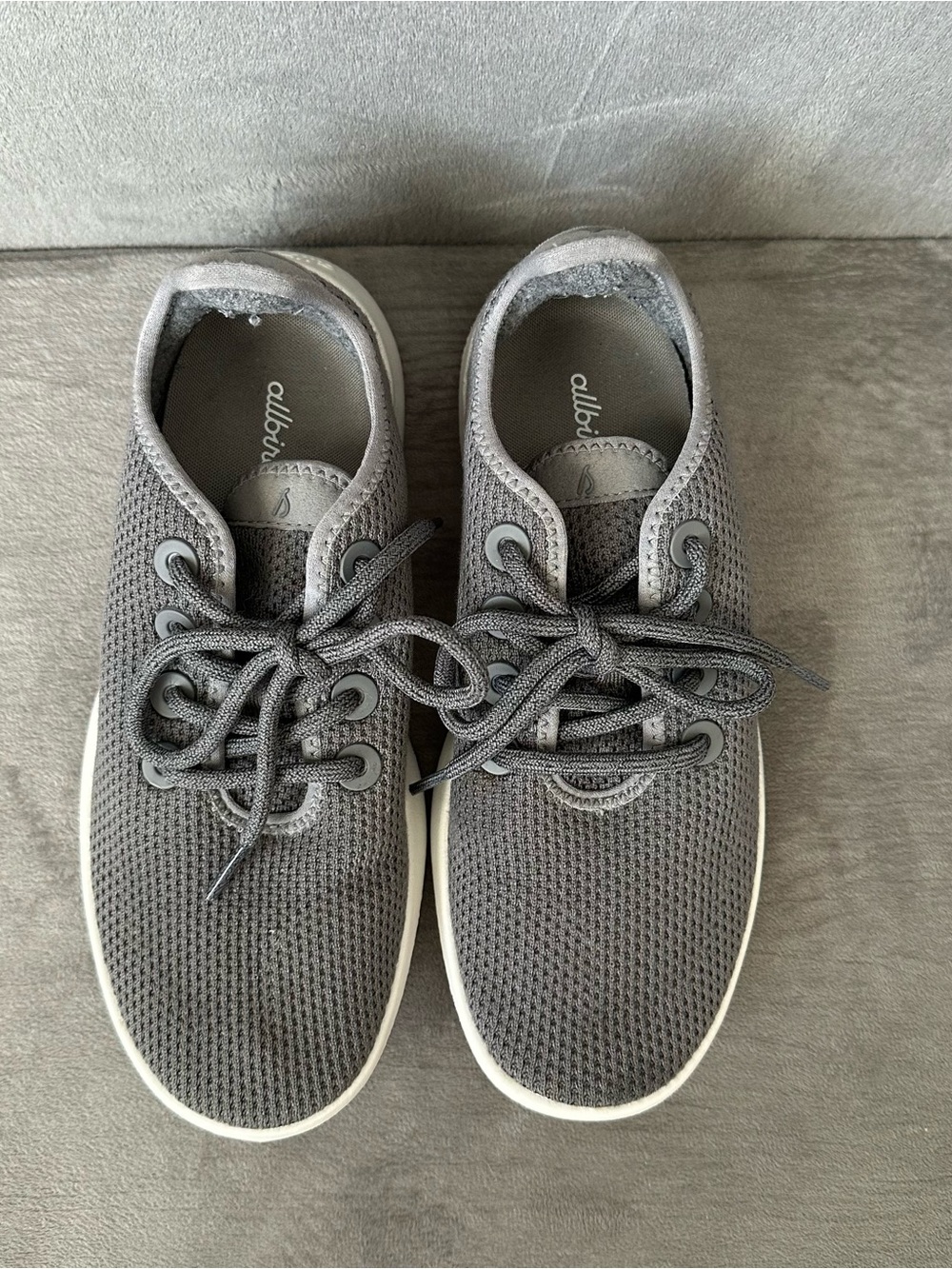 Allbirds Women’s Sz 8 Tree Runners Grey Lace-Up Trainer Shoes - Picture 6 of 8